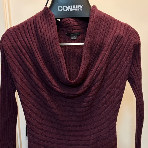 RUDSAK Deep Wine Cowl Neck Dress - Picture 3 of 6